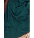 265-1 DAISY Sukienka z falbankami - ZIELONA